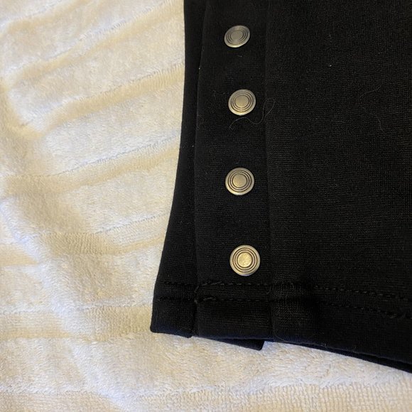 Pull-on stretchy pants with side ankle snap detail - NWT - Picture 9 of 16